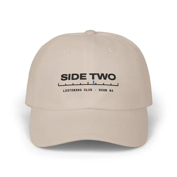 Side Two Cap, product mockup