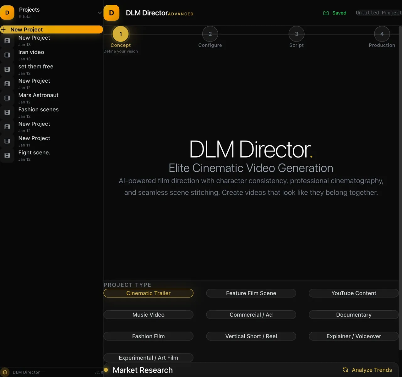 DLM Director, captured from the live product