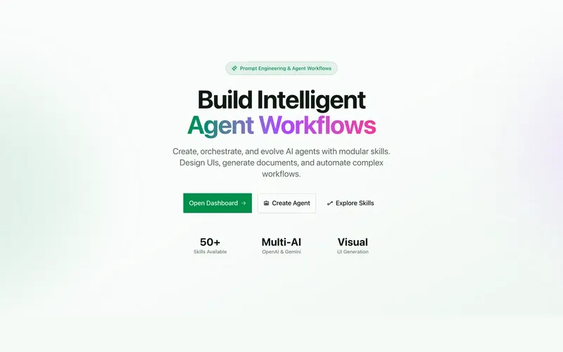 Agent Conductor home screen